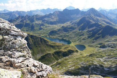 Tiefblick zu den Giglachseen