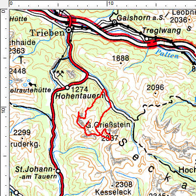 Tourengebiet Hohentauern - Triebental
